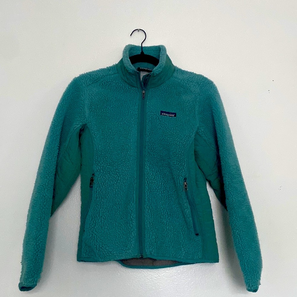 Turquoise Patagonia Los Gatos full-zip fleece